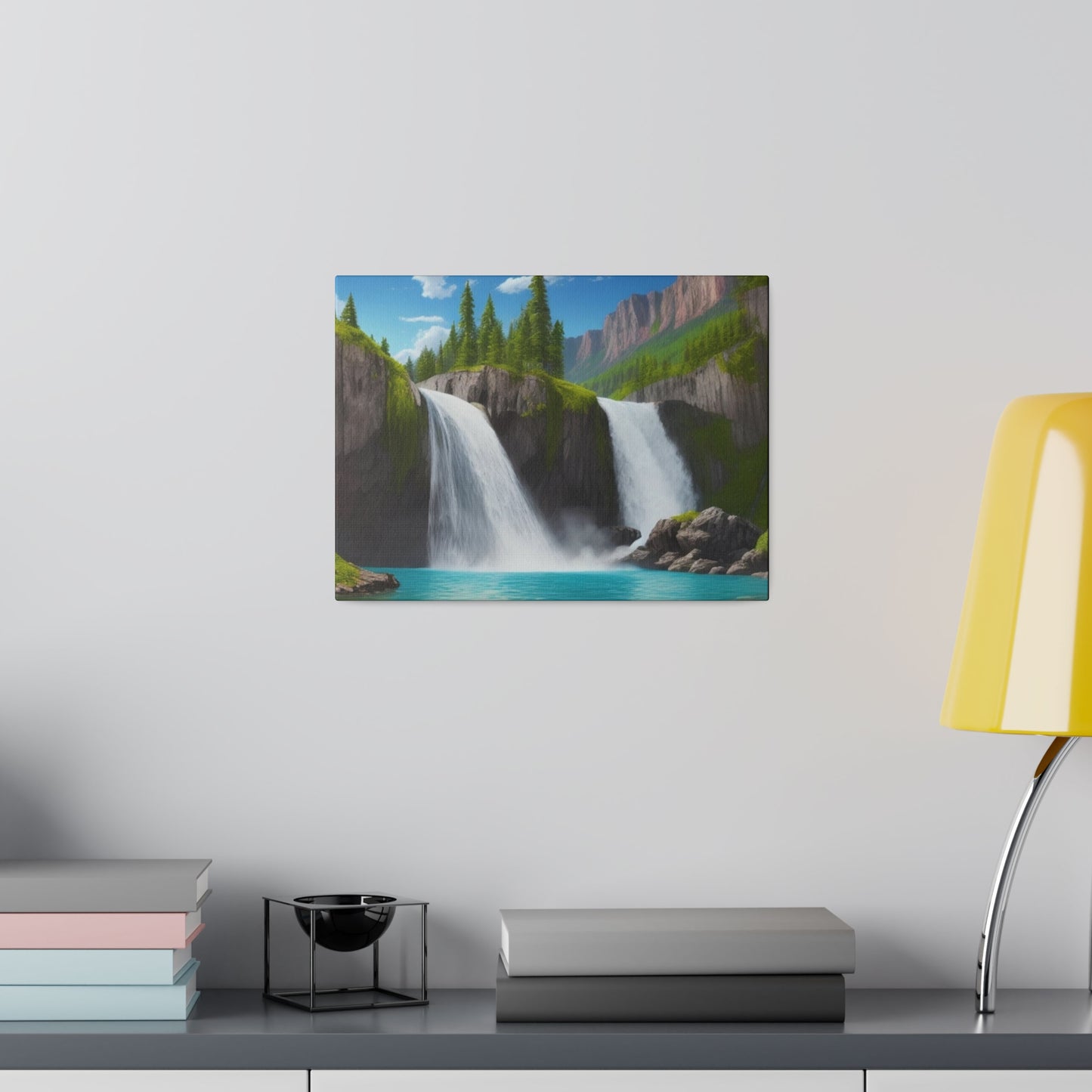 Scenic Waterfall - Matte Canvas, Stretched, 0.75"