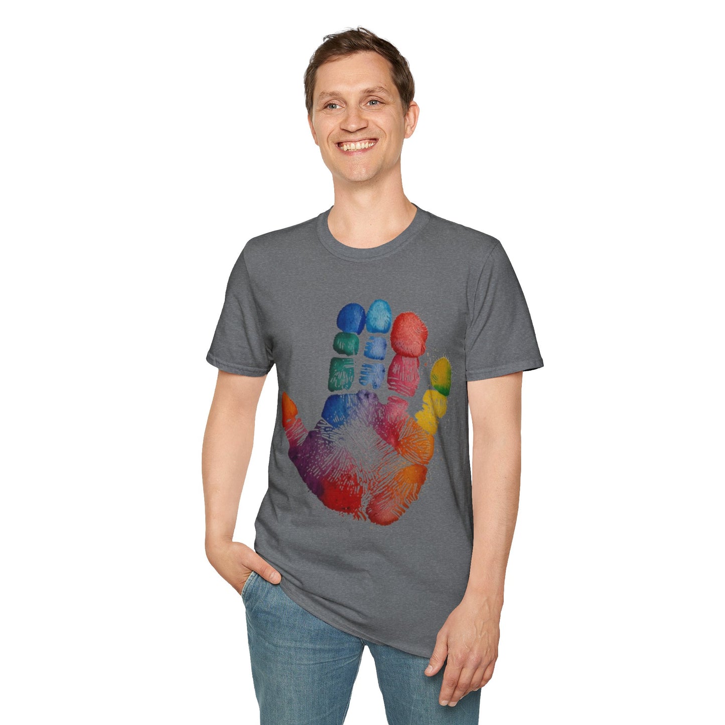 Colourful Handprint - Unisex T-Shirt