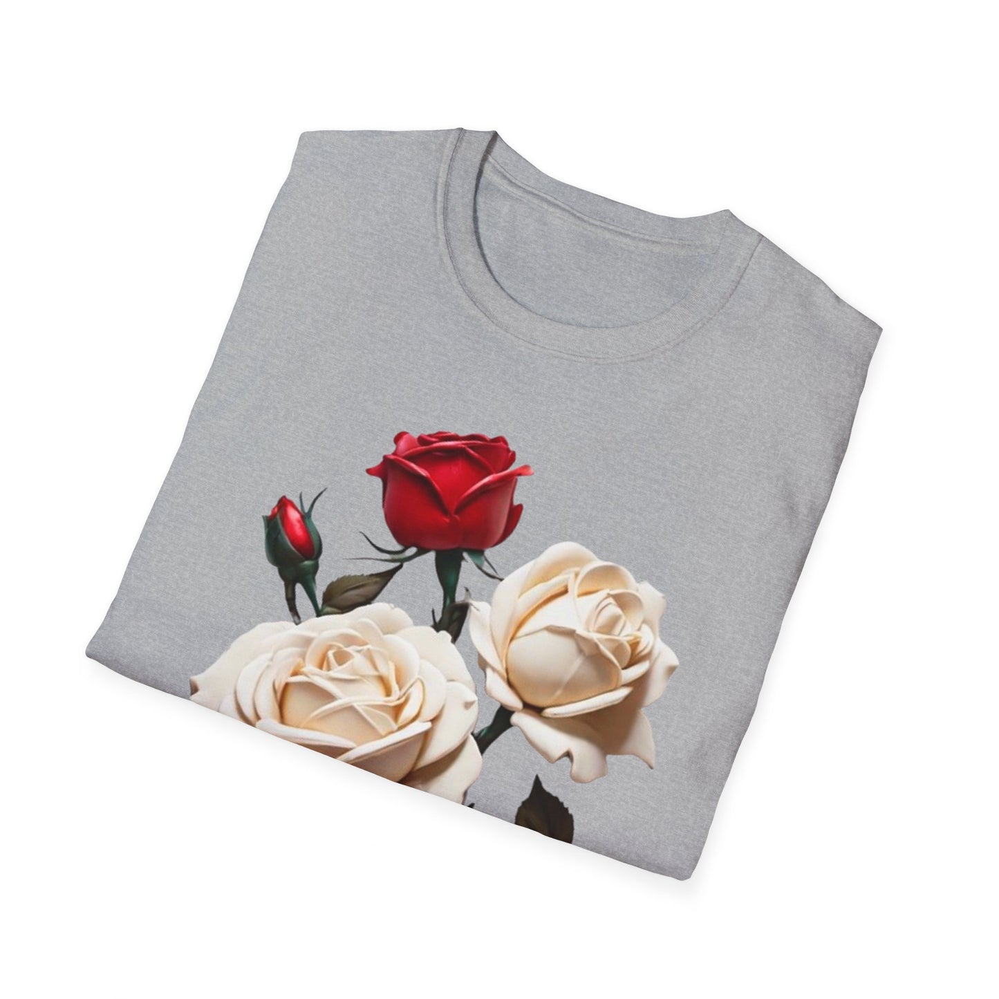 Red and White Roses - Unisex T-Shirt