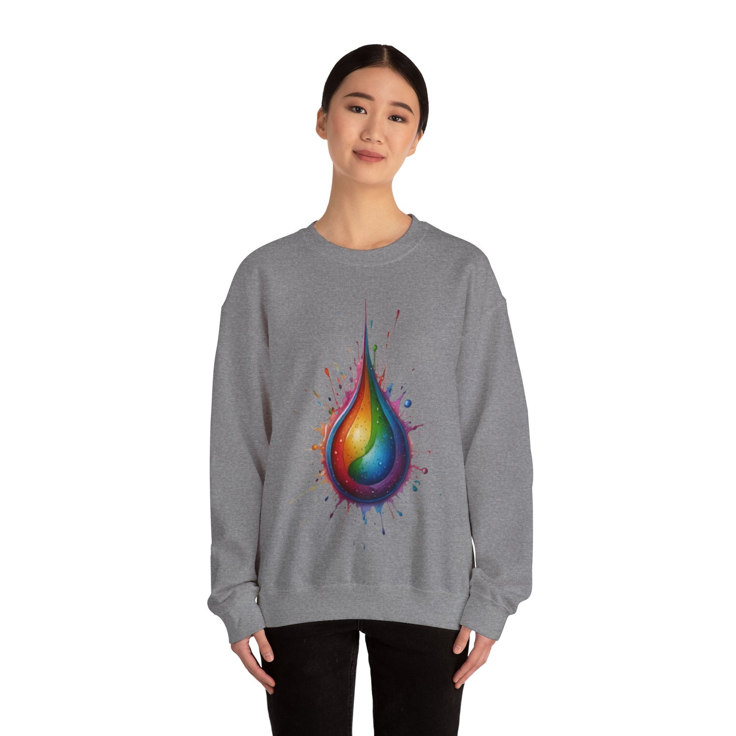 Colourful Waterdrop - Unisex Crewneck Sweatshirt