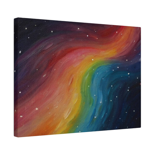 Colourful Stars At Night - Matte Canvas, Stretched, 0.75"