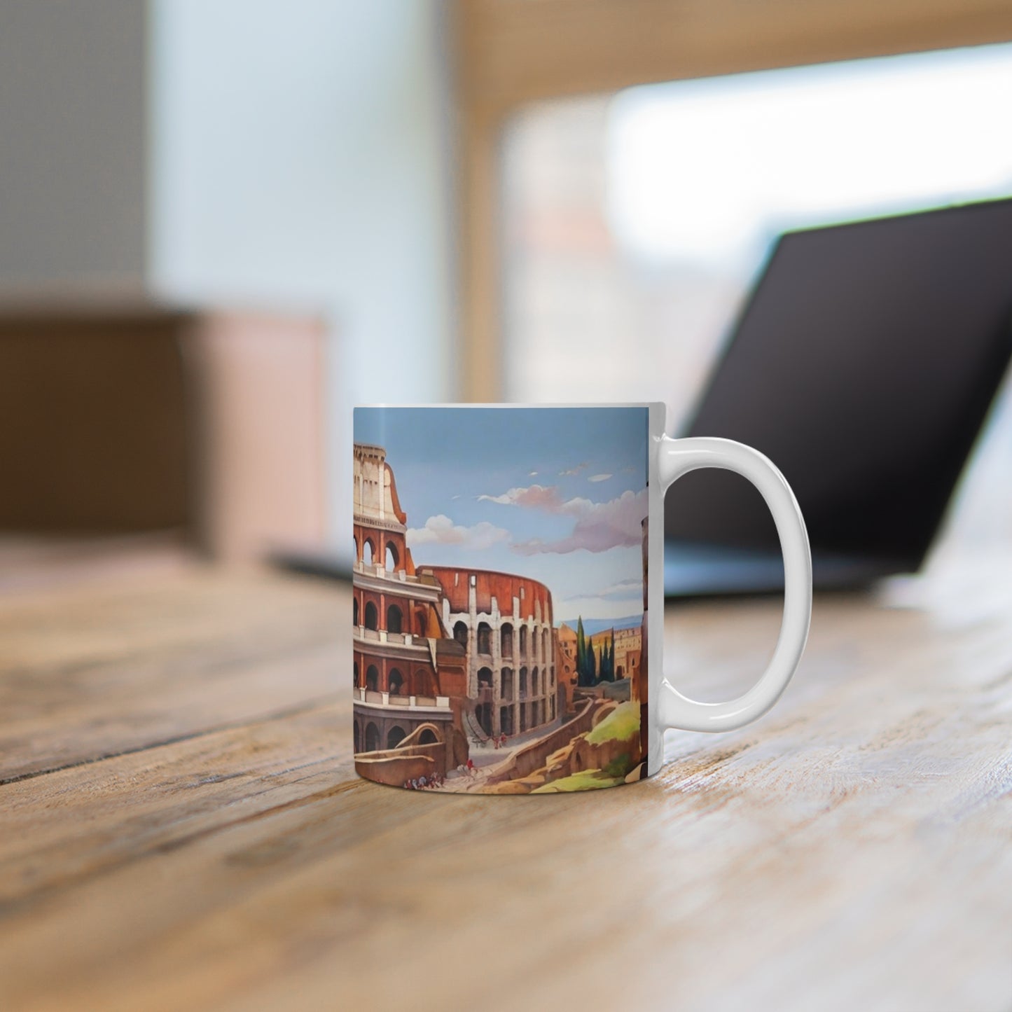 Colosseum Artwork Mug - Ceramic Coffee Mug 11oz