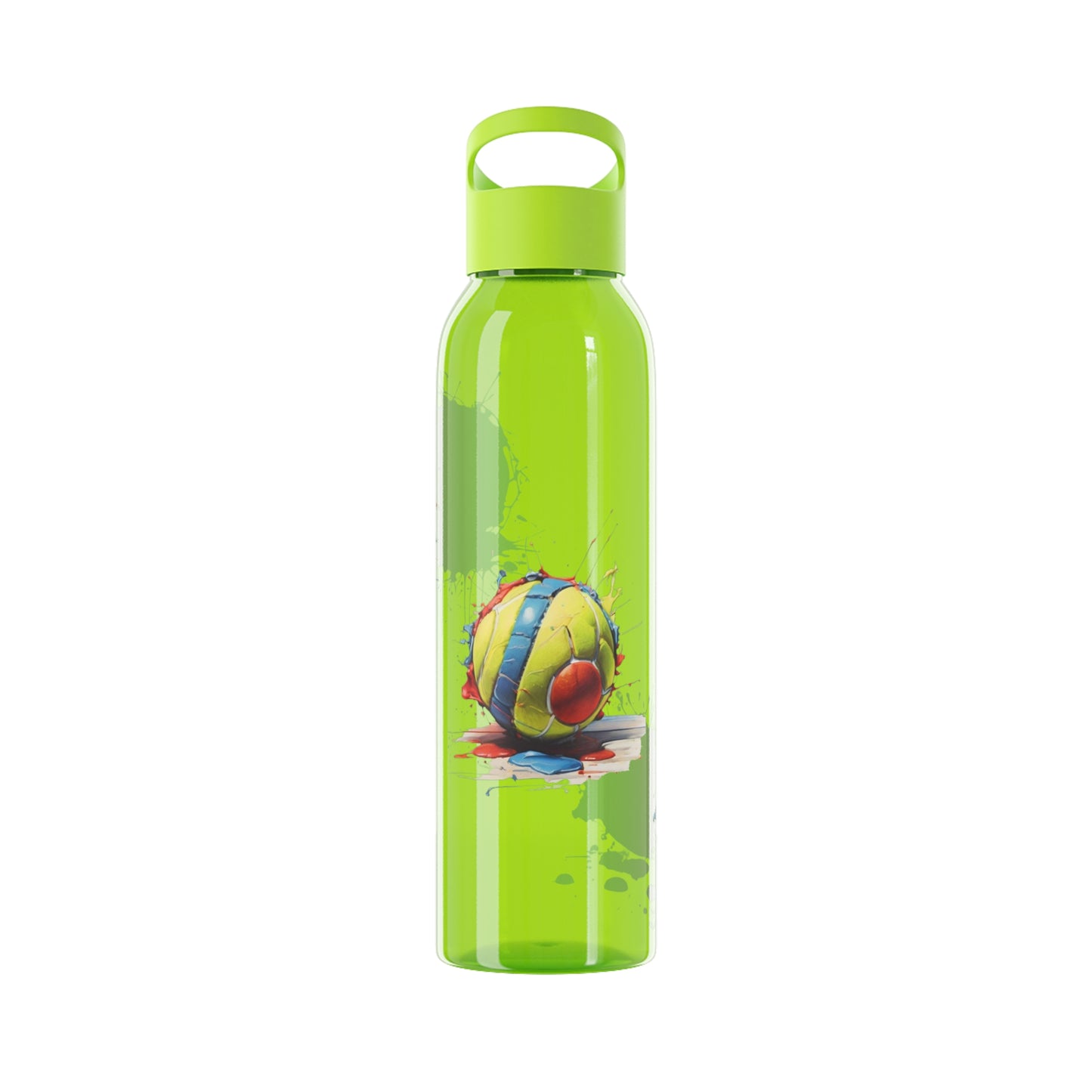 Colourful Messy Tennis Balls - Sky Water Bottle