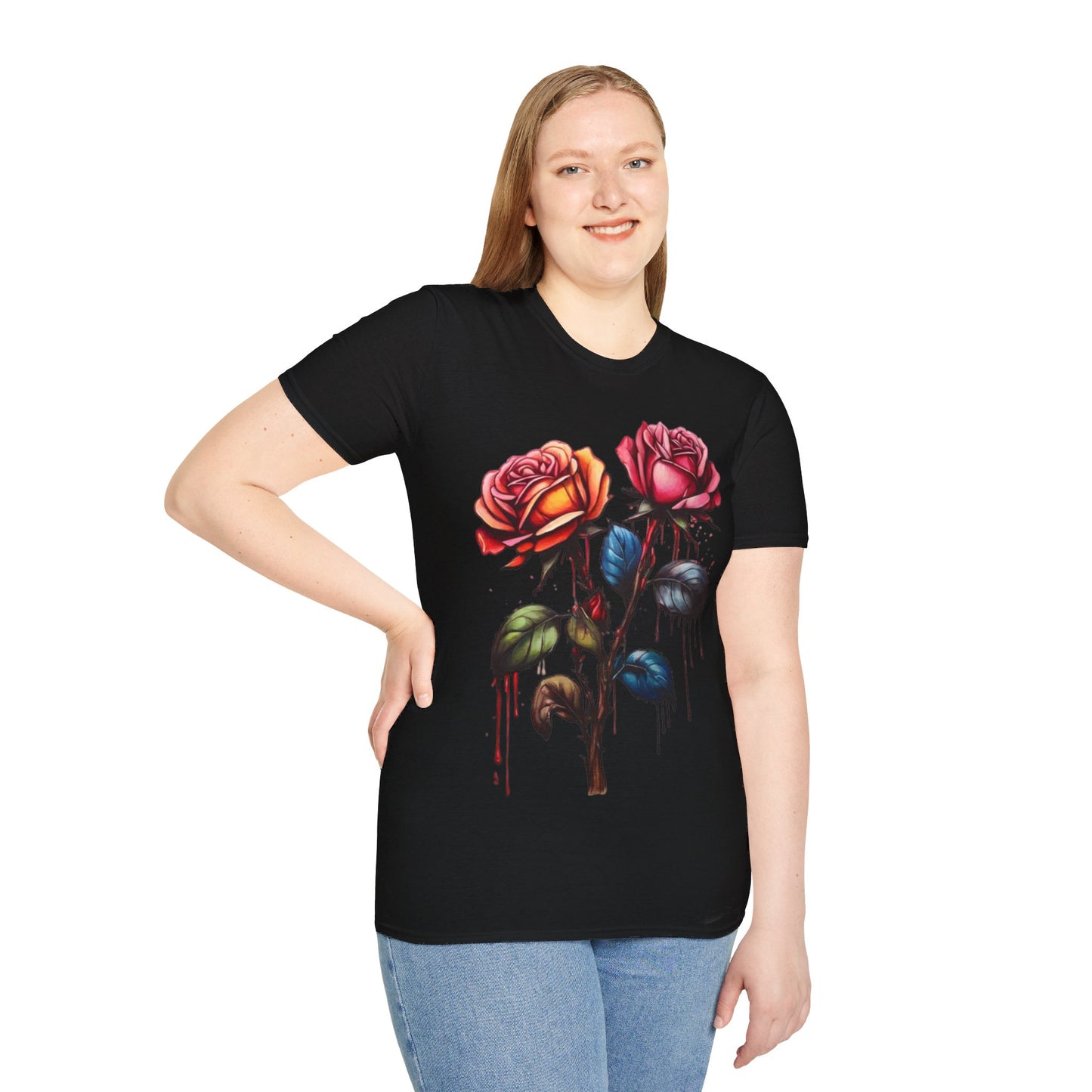 Colourful Rose Duo - Unisex T-Shirt