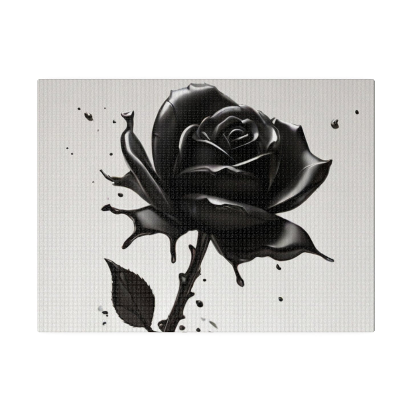 Black Rose Artwork - Matte Canvas, Stretched, 0.75"