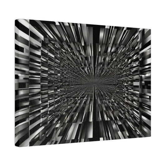 2D Abstract Optical Illusion - Matte Canvas, Stretched, 0.75"