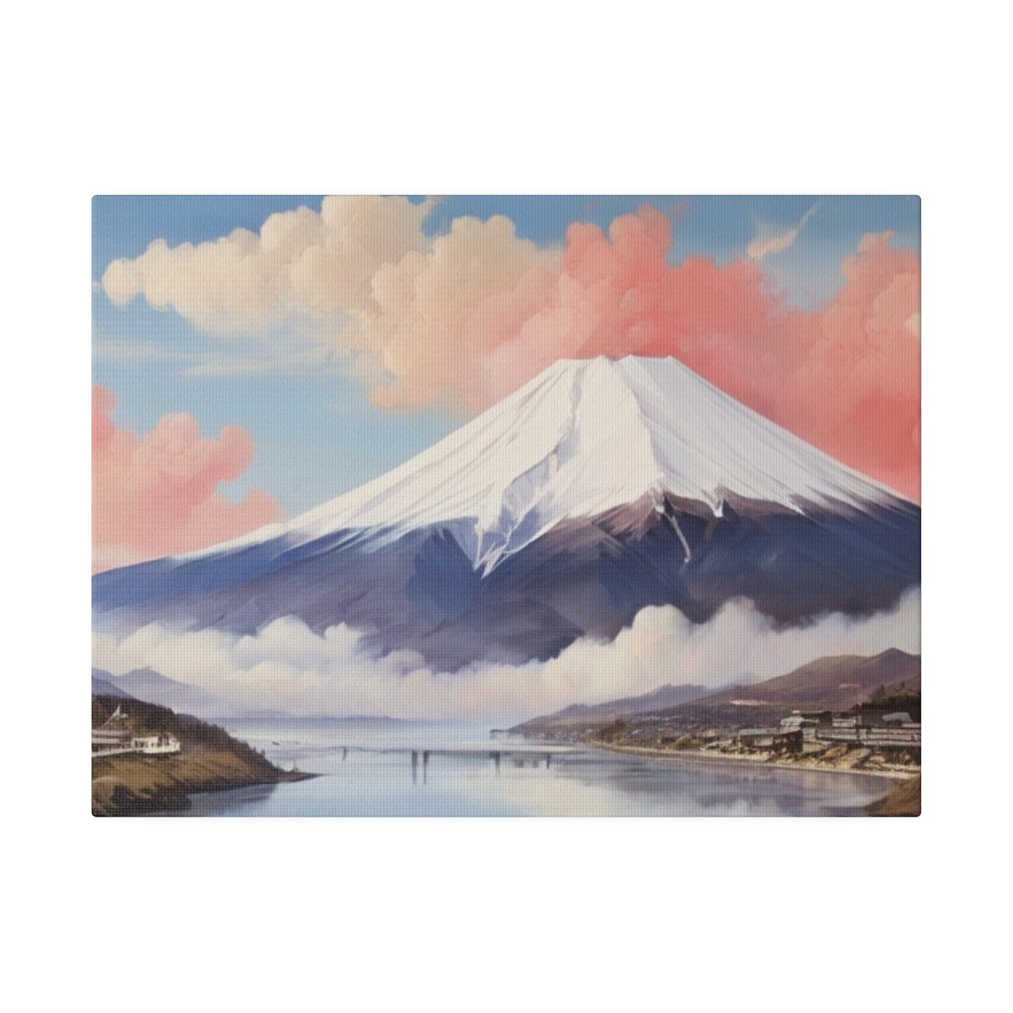 Mount Fuji Painting - Matte Canvas, Stretched, 0.75"