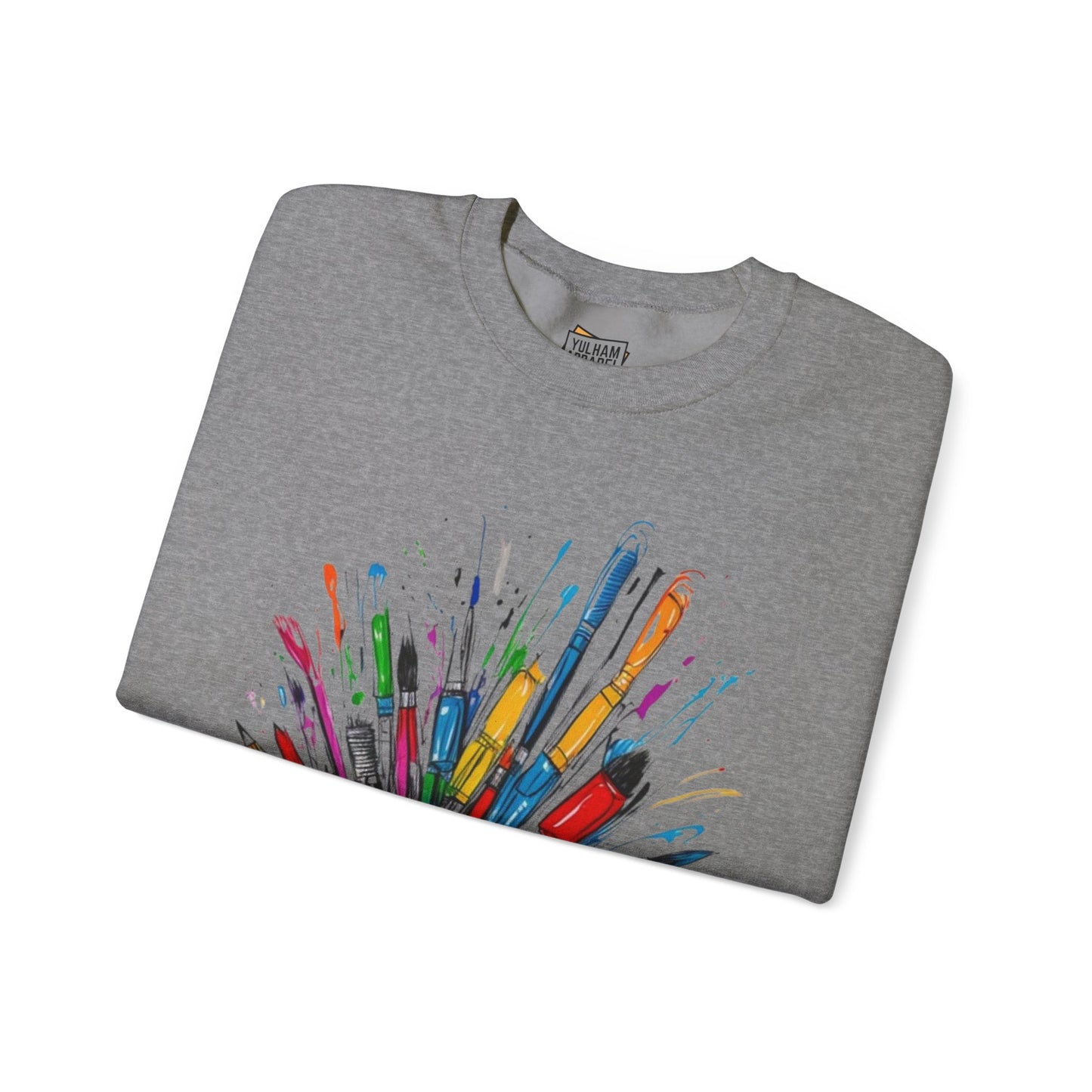 Messy Paintbrushes - Unisex Crewneck Sweatshirt