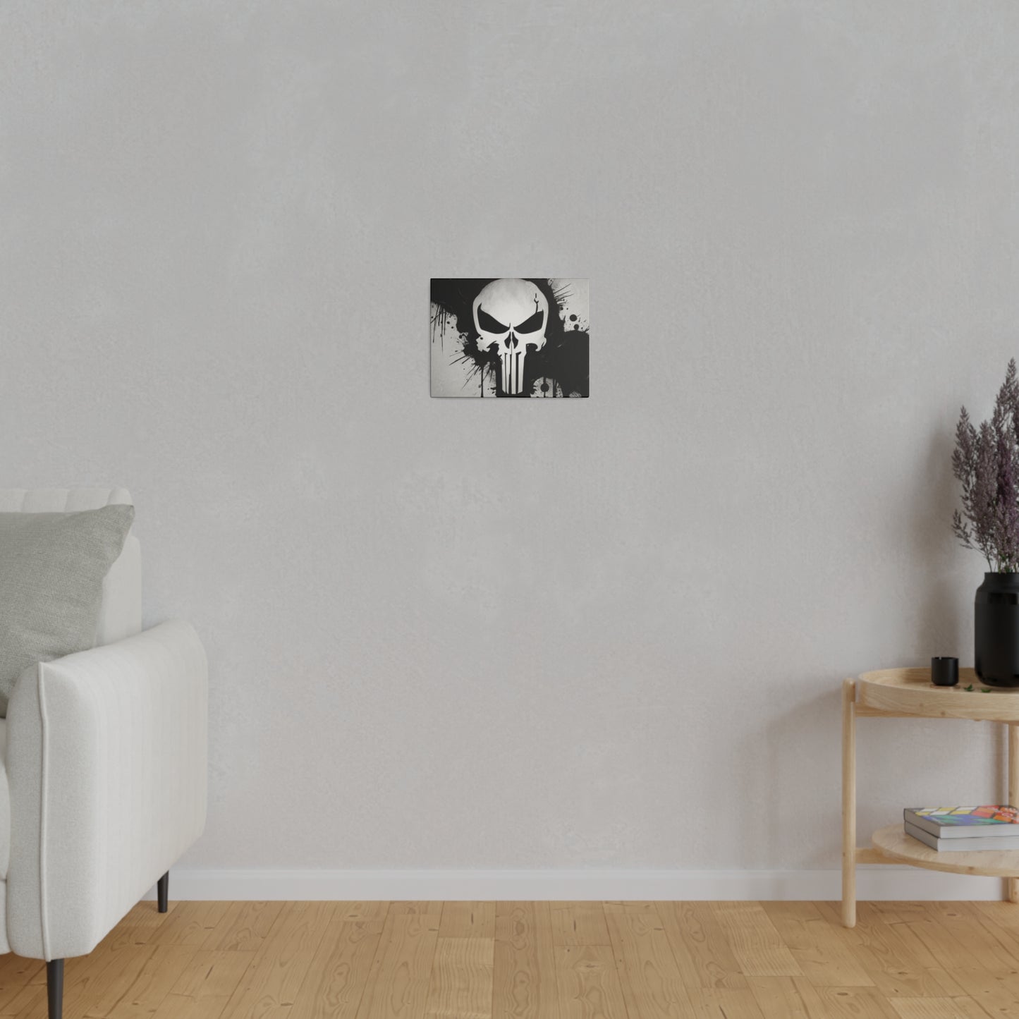 Punisher Logo, Symbol Artwork - Matte Canvas, Stretched, 0.75"