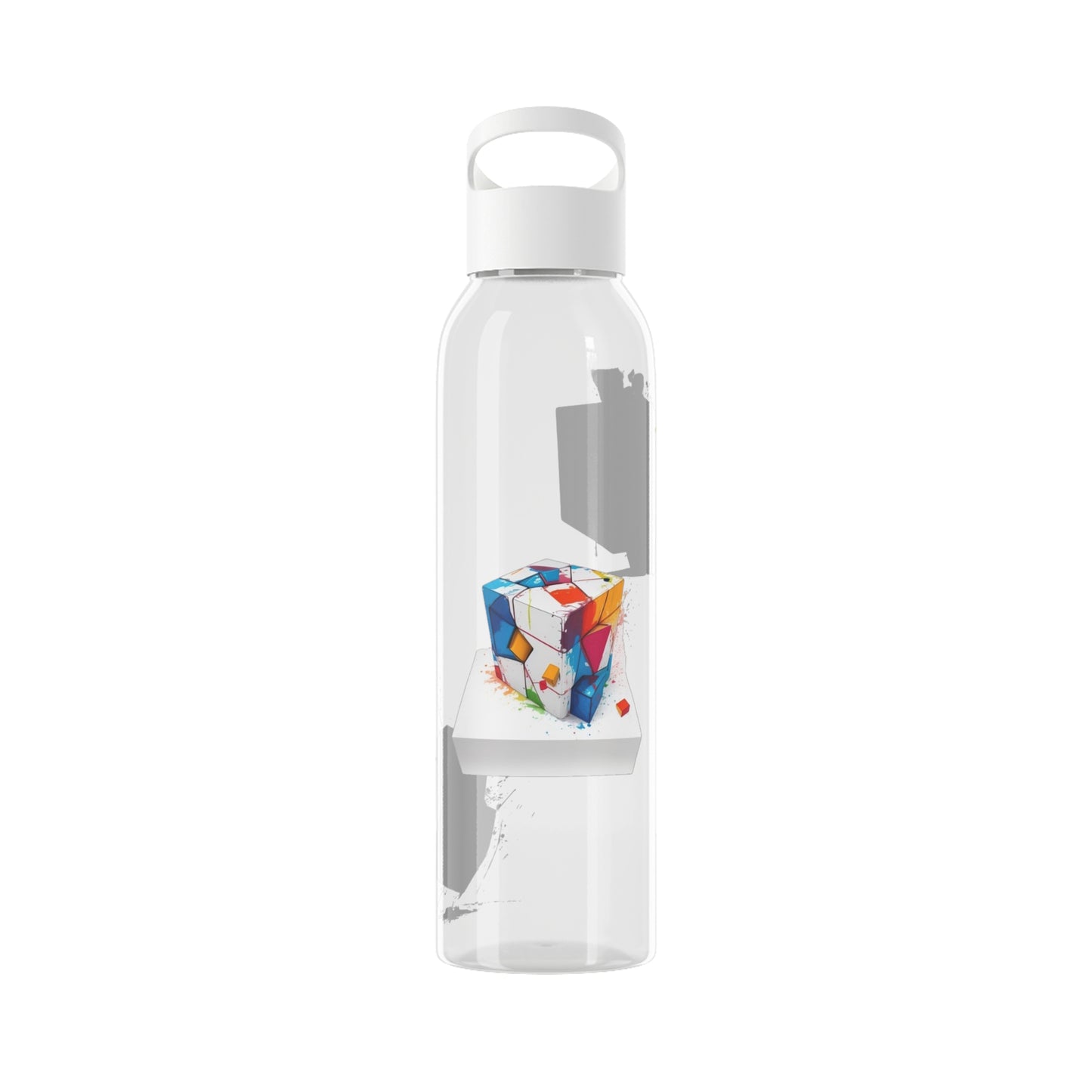 Colourful Cubes - Sky Water Bottle