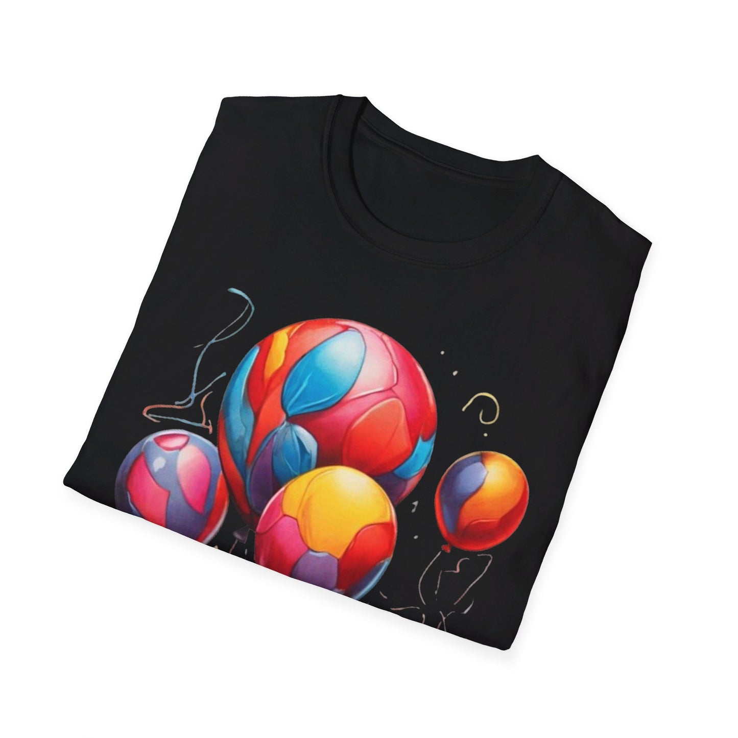 Colourful Messy Balloons - Unisex T-Shirt