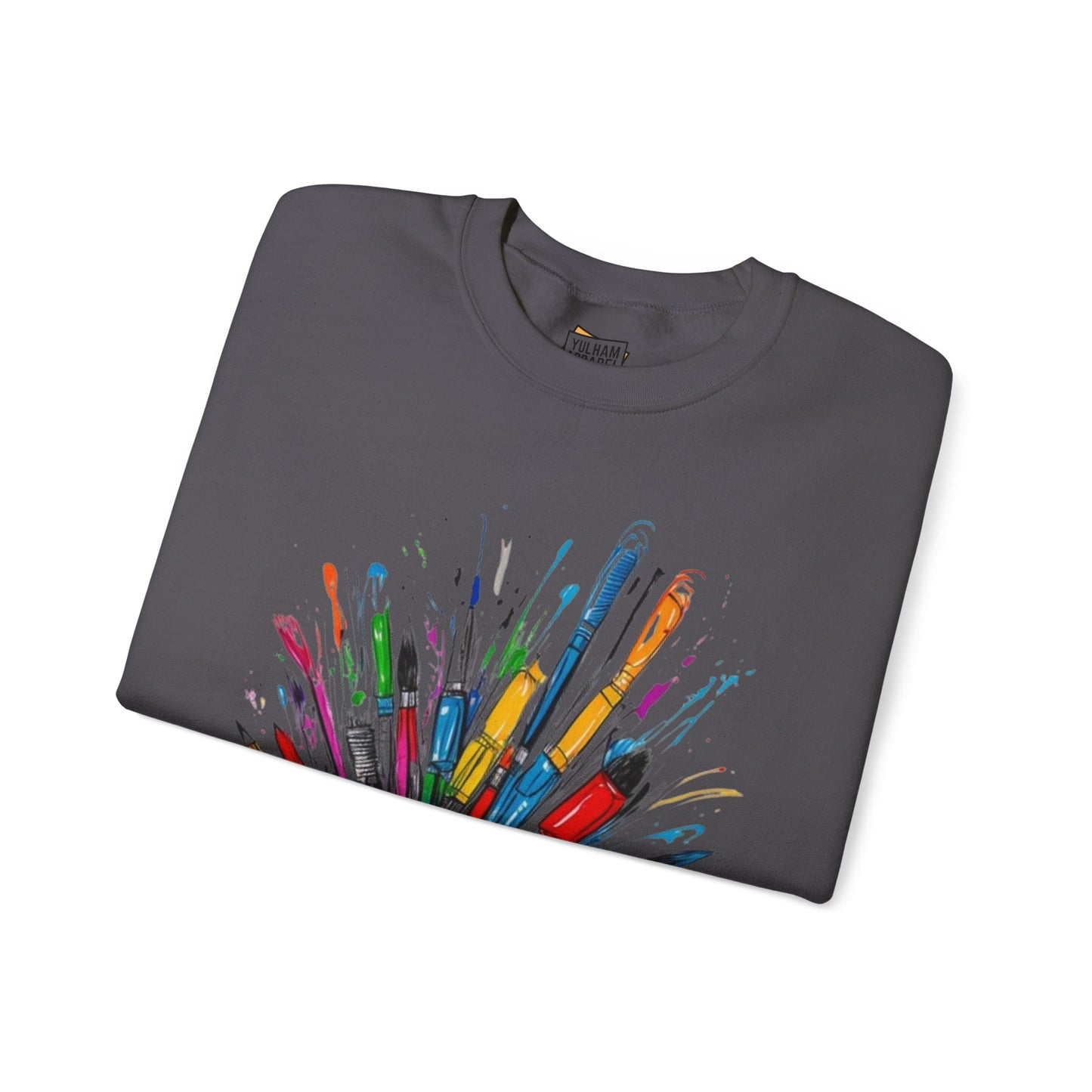 Messy Paintbrushes - Unisex Crewneck Sweatshirt