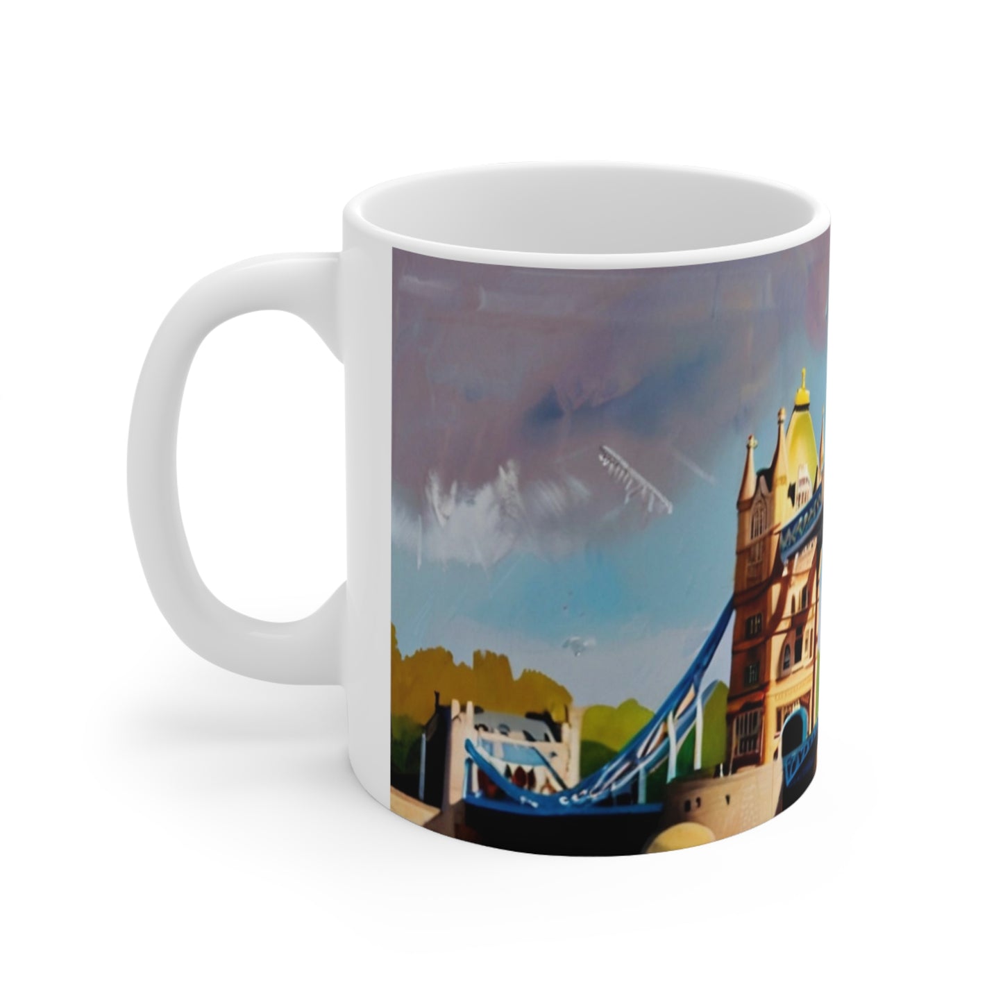 Tower Bridge Painting Mug - Ceramic Coffee Mug 11oz