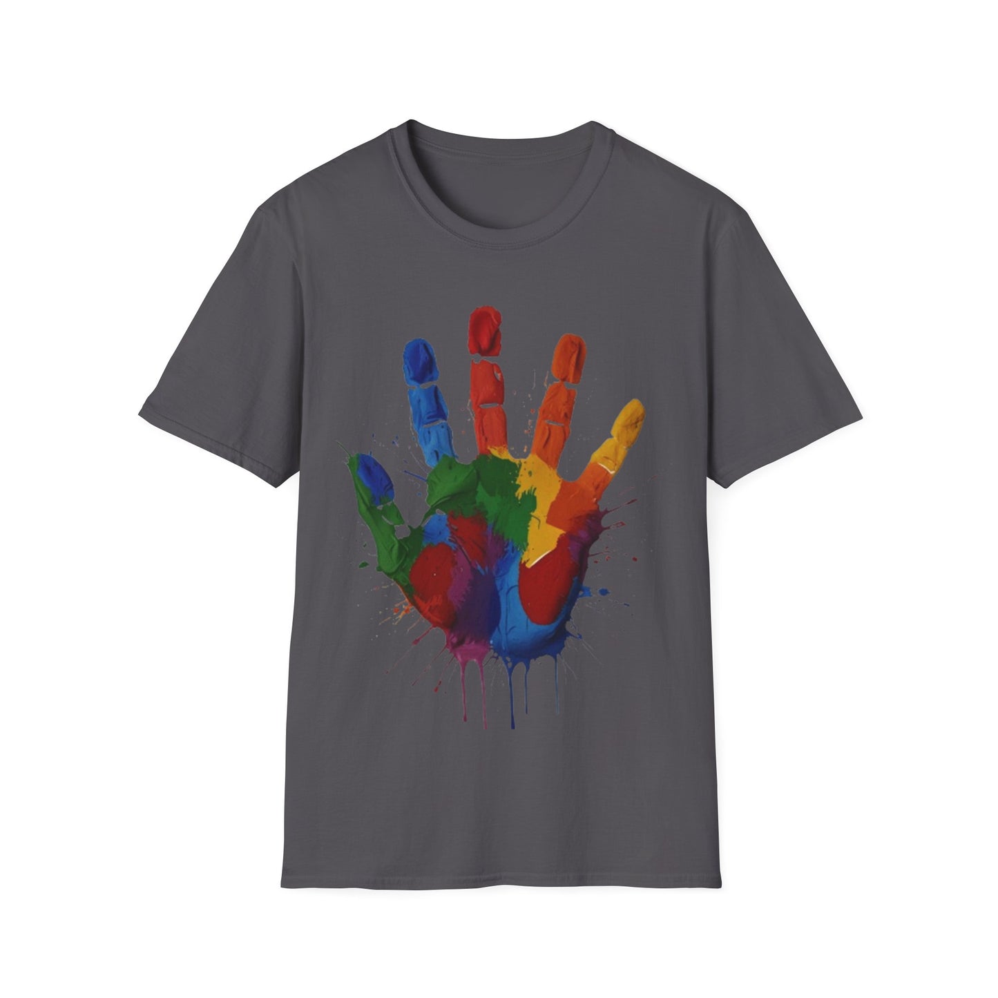 Colourful Messy Fingerprint - Unisex T-Shirt