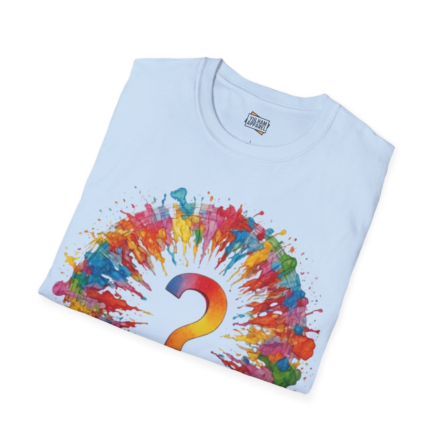 Colourful Messy Question Mark - Unisex T-Shirt