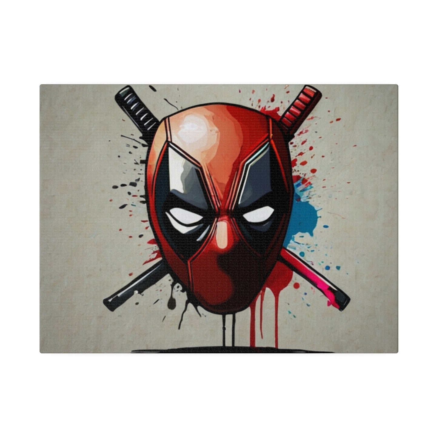 Deadpool Mask - Matte Canvas, Stretched, 0.75"