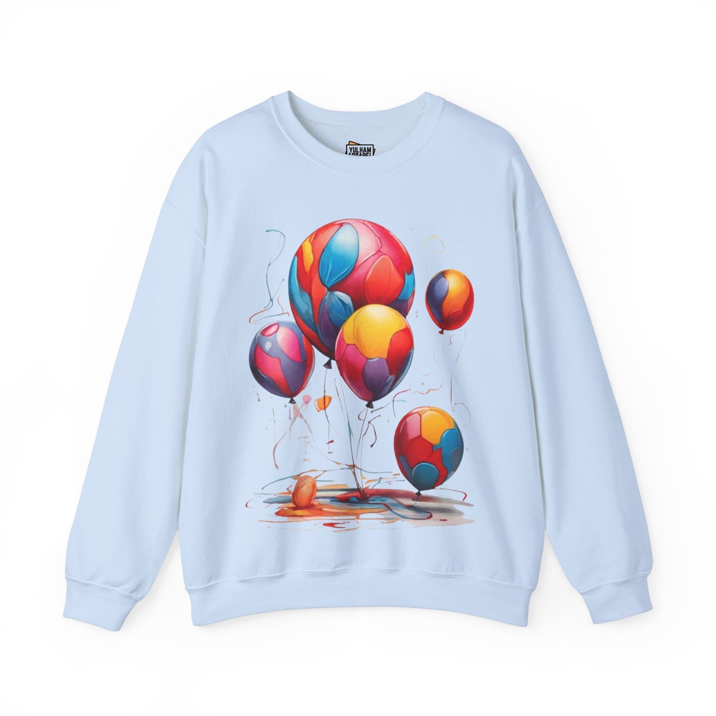 Colourful Messy Balloons - Unisex Crewneck Sweatshirt