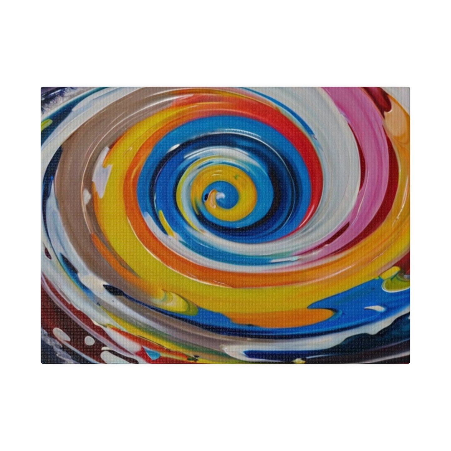 Colourful Messy Whirlpool - Matte Canvas, Stretched, 0.75"