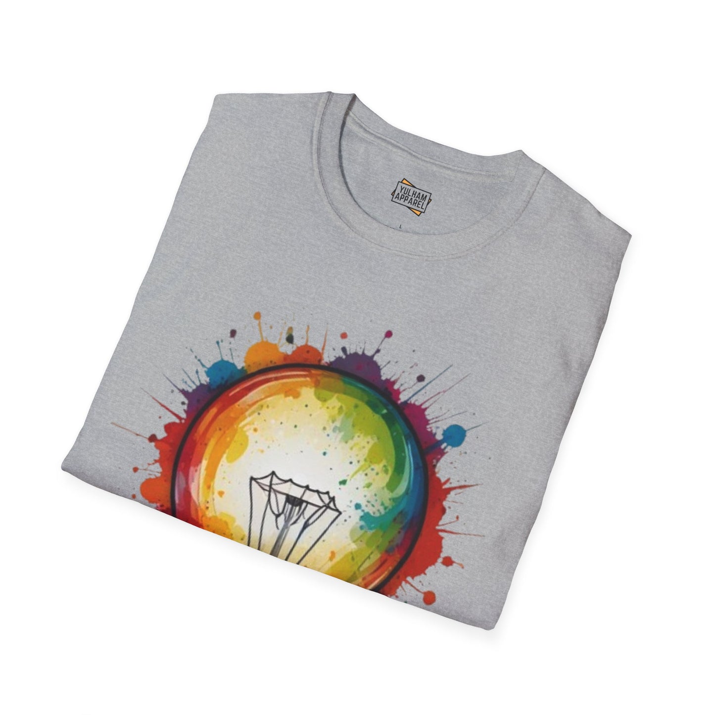 Colourful Lightbulb - Unisex T-Shirt