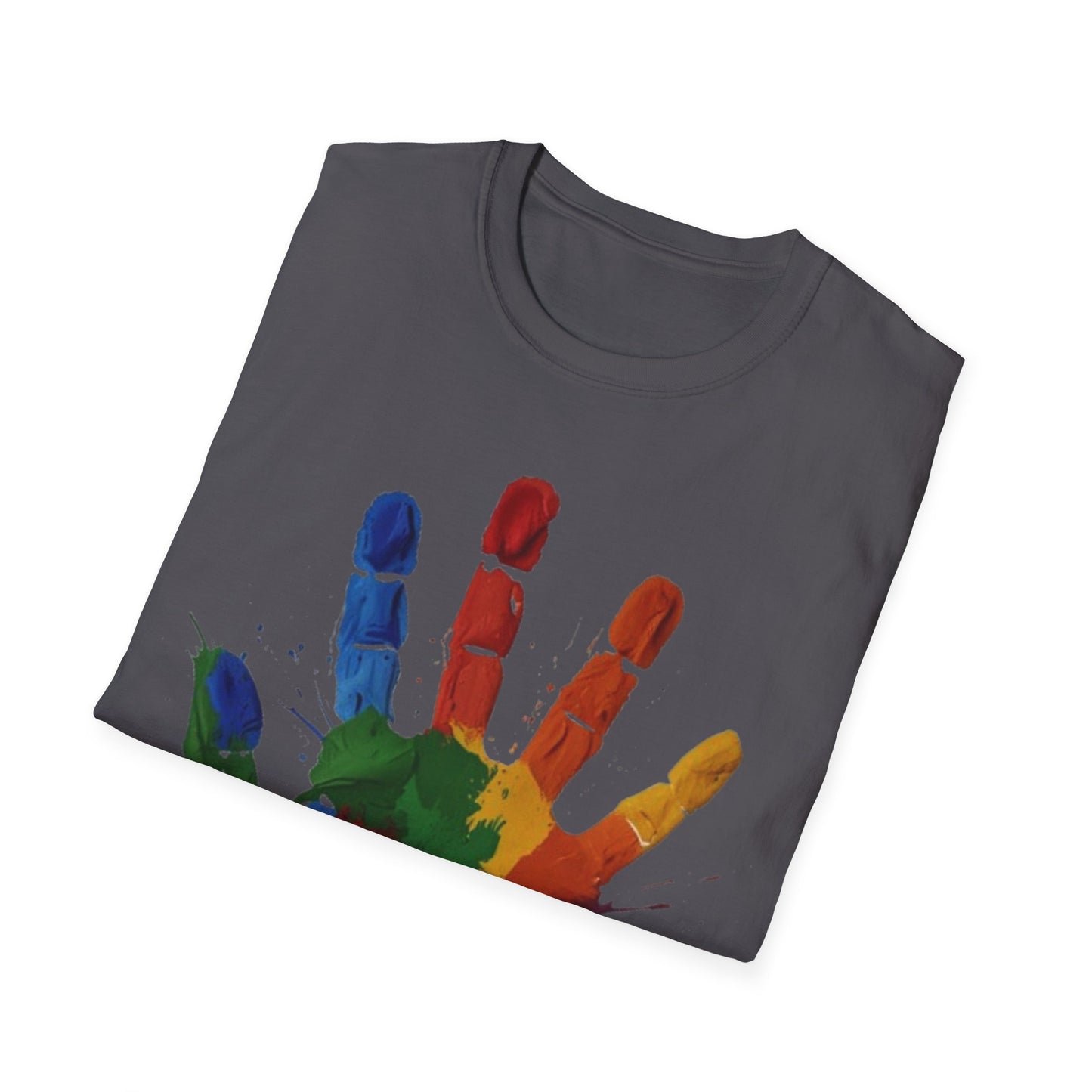 Colourful Messy Fingerprint - Unisex T-Shirt