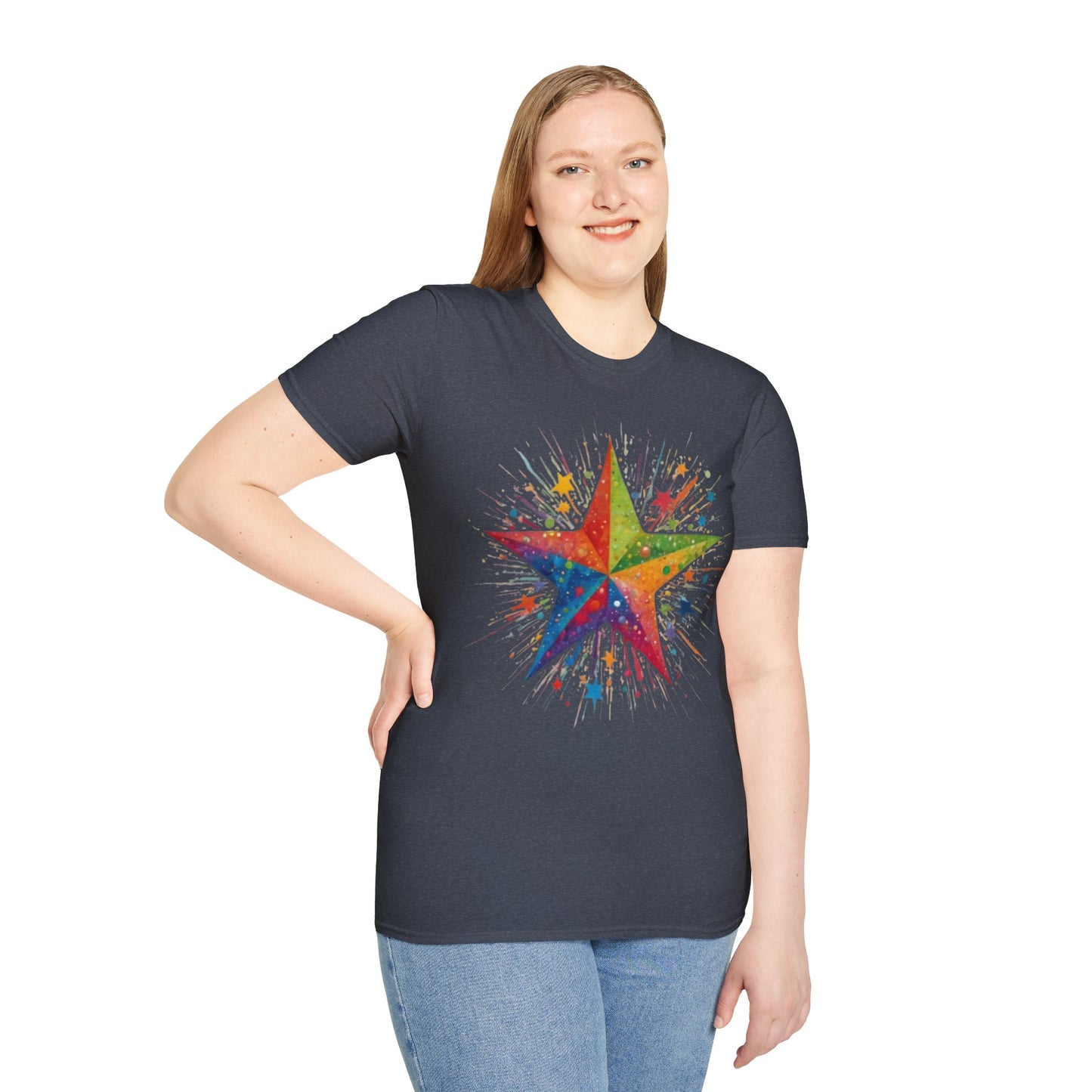 Exploding Messy Star - Unisex T-Shirt