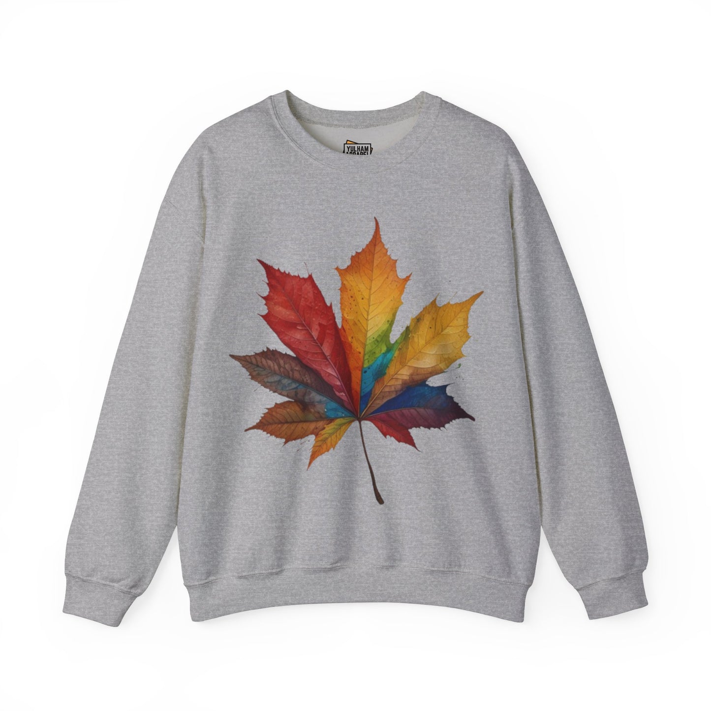 Colourful Autumn Leaf - Unisex Crewneck Sweatshirt