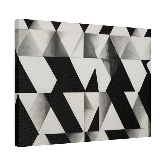 Black and White Patterns - Matte Canvas, Stretched, 0.75"