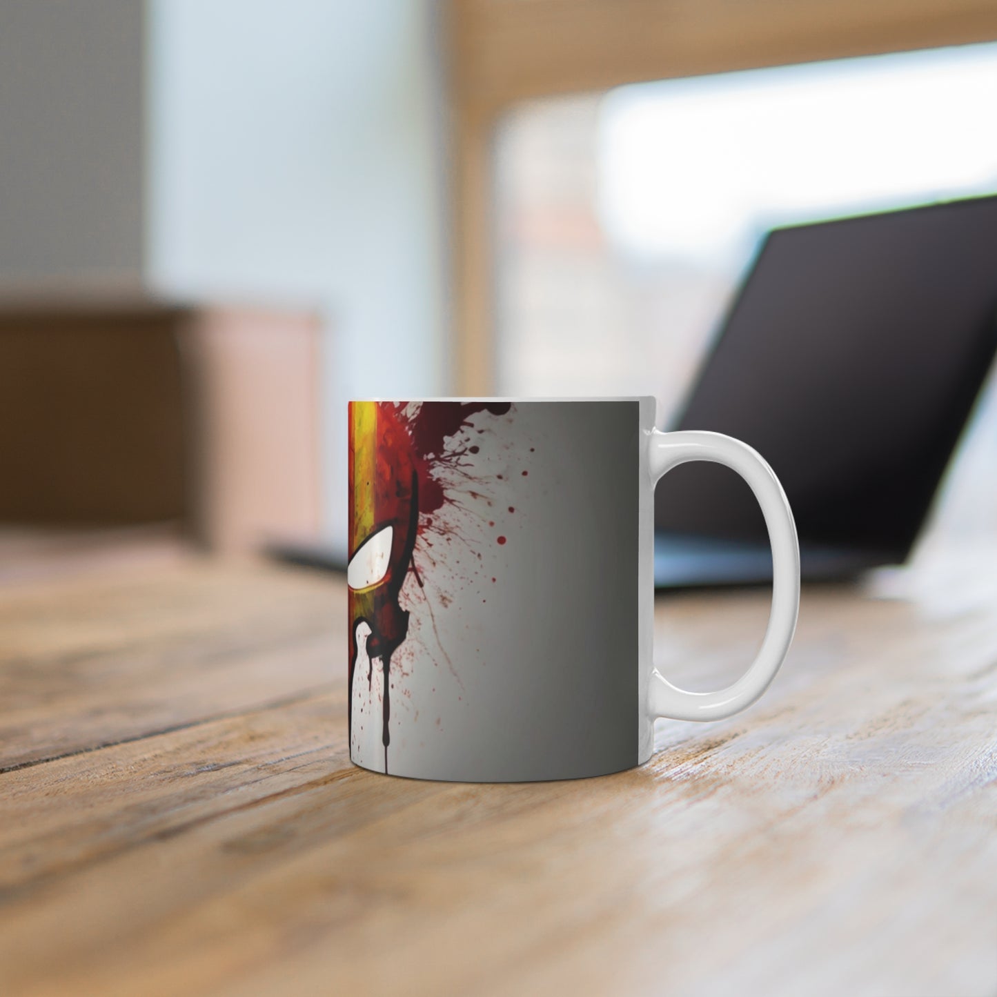 Colourful Splatter Punisher Logo Symbol Mug - Ceramic Coffee Mug 11oz