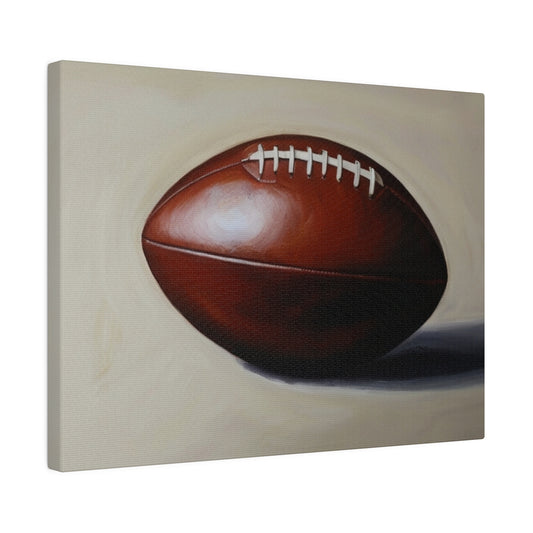 Classic Rugby Ball - Matte Canvas, Stretched, 0.75"