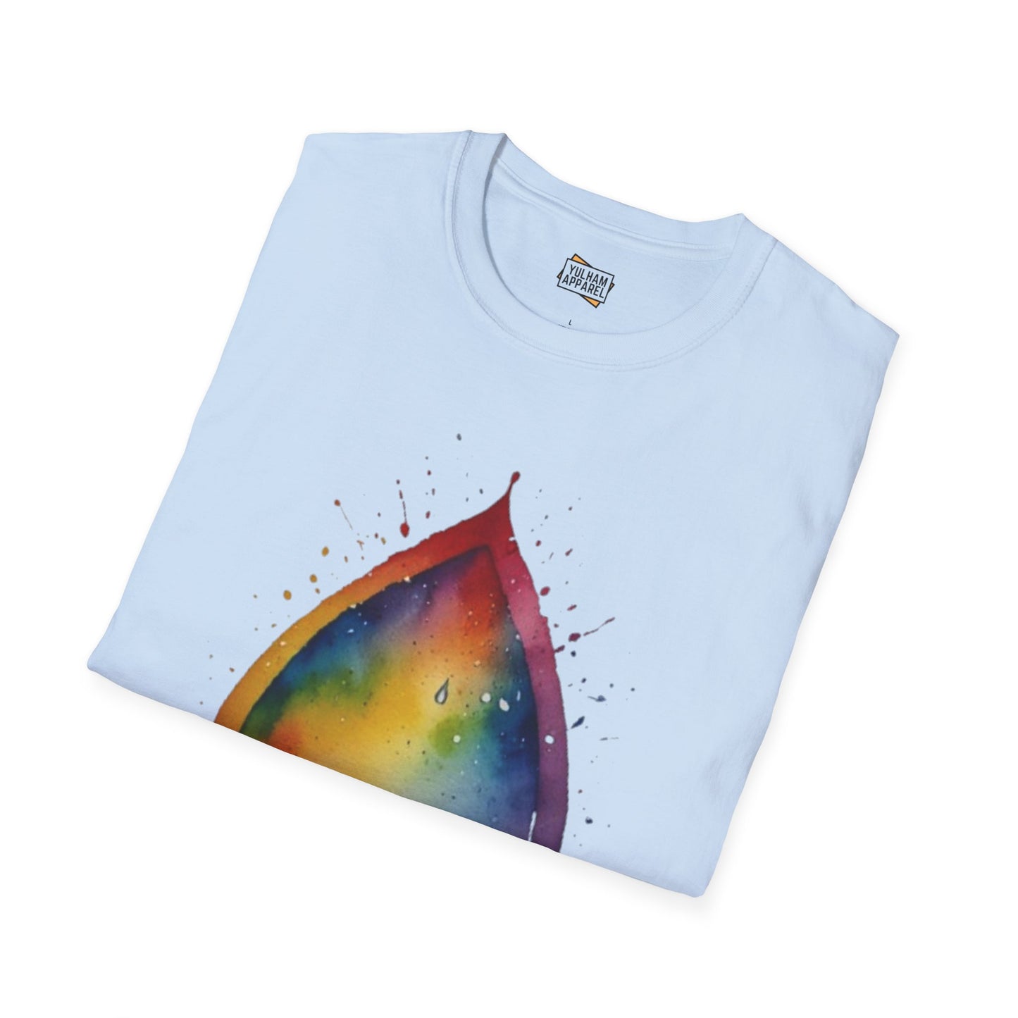 Colourful Watercolour Raindrop - Unisex T-Shirt