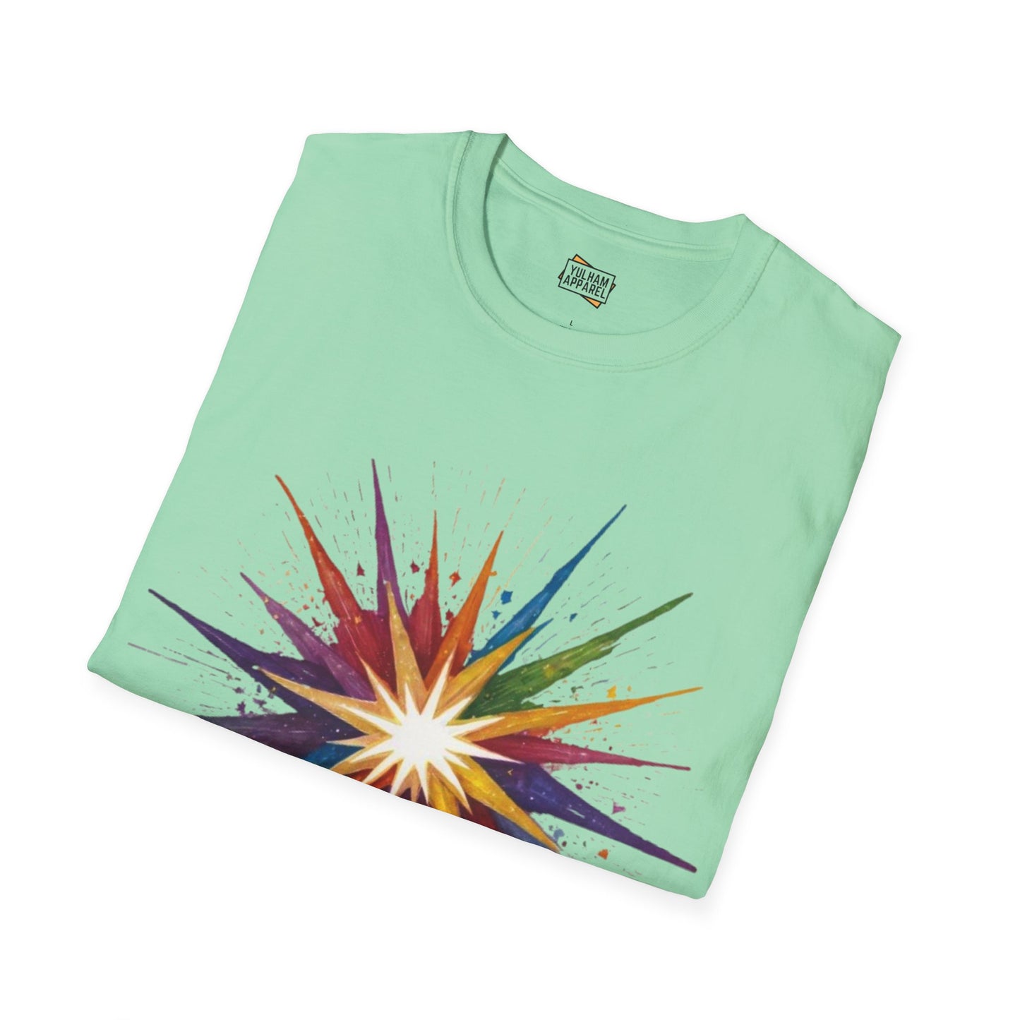 Colourful Exploding Star - Unisex T-Shirt