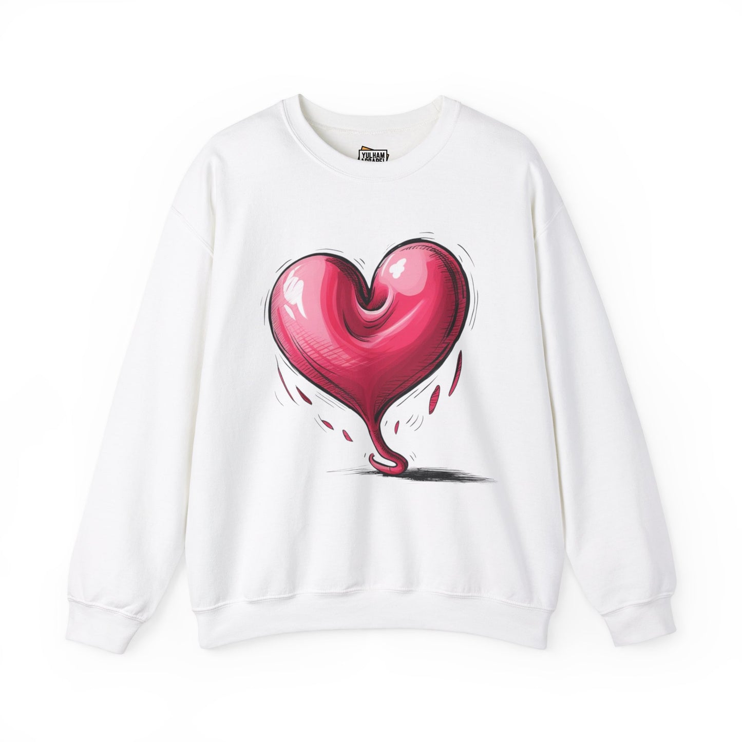 Deflating Love Heart - Unisex Crewneck Sweatshirt