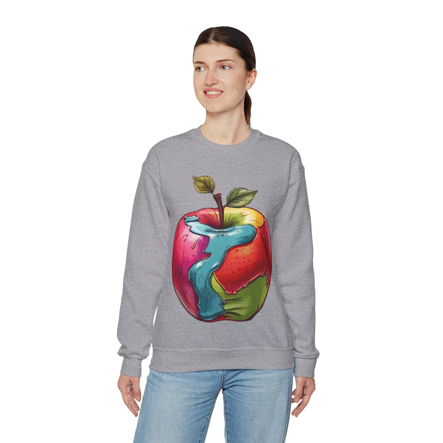 Colourful Apple - Unisex Crewneck Sweatshirt