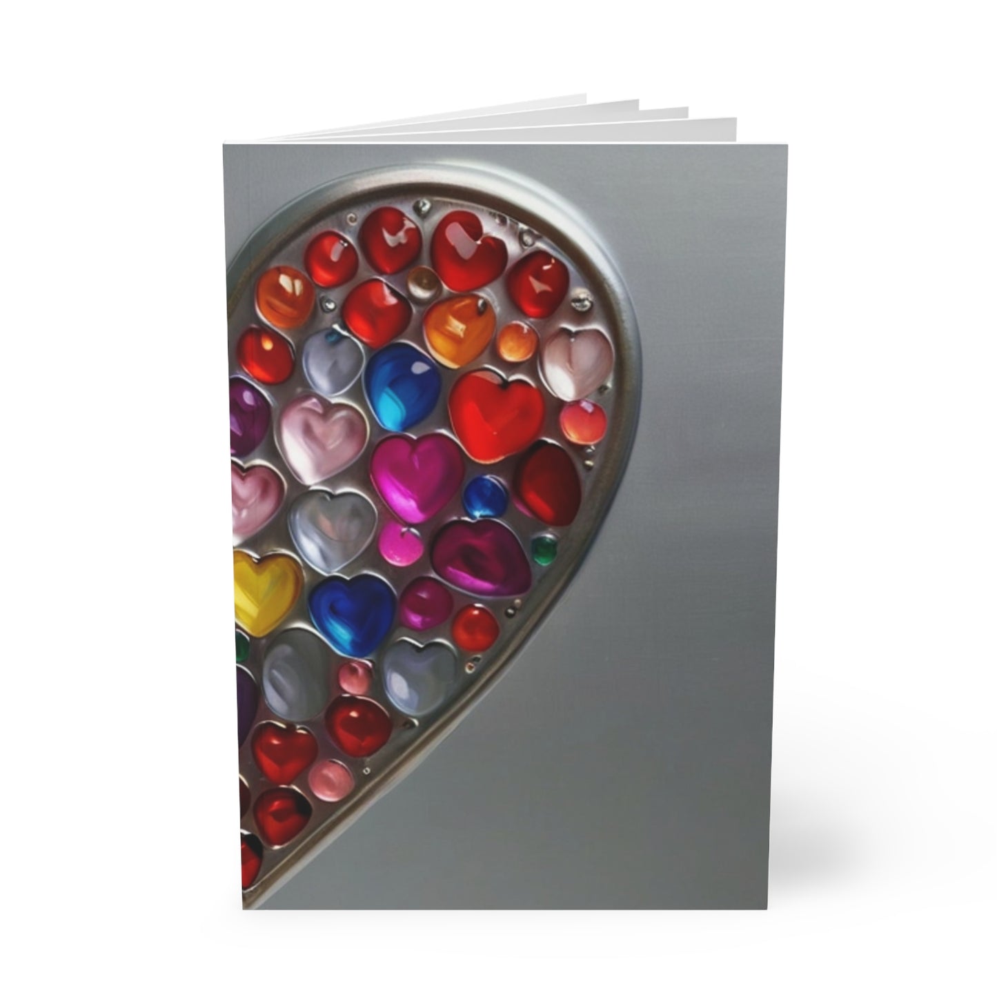 Silver Filled Love Heart - Softcover Notebook, A5