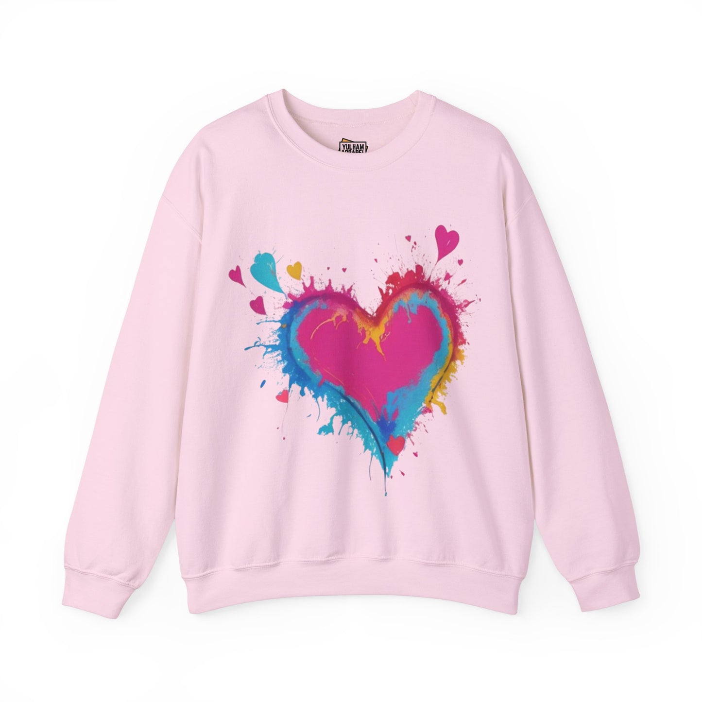 Colourful Love Heart - Unisex Crewneck Sweatshirt