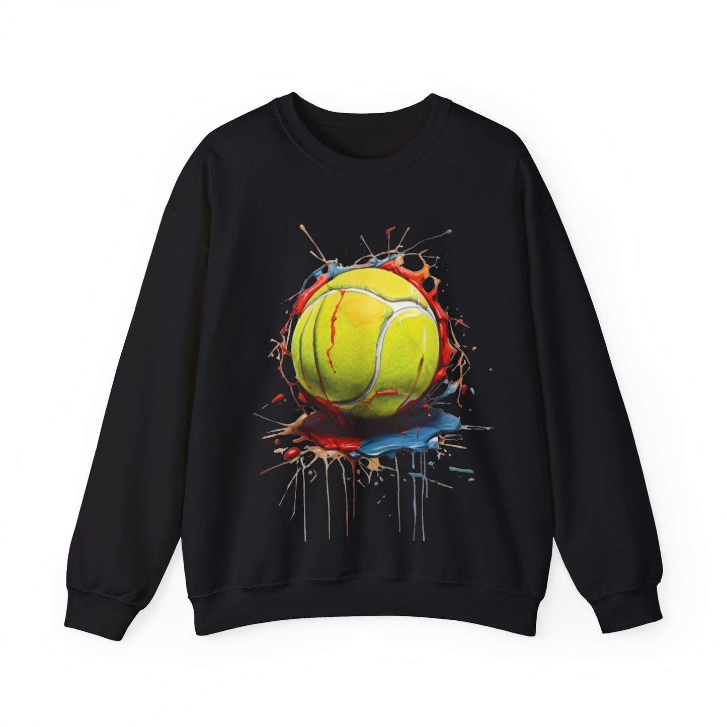 Messy Colourful Tennis Ball - Unisex Crewneck Sweatshirt