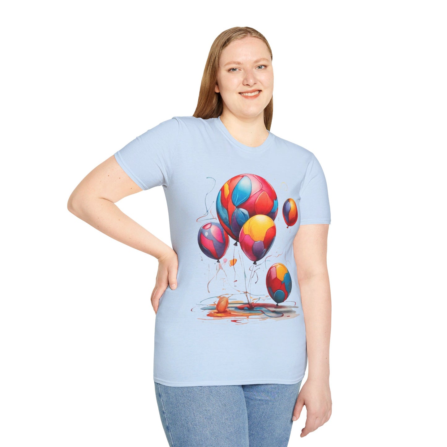 Colourful Messy Balloons - Unisex T-Shirt