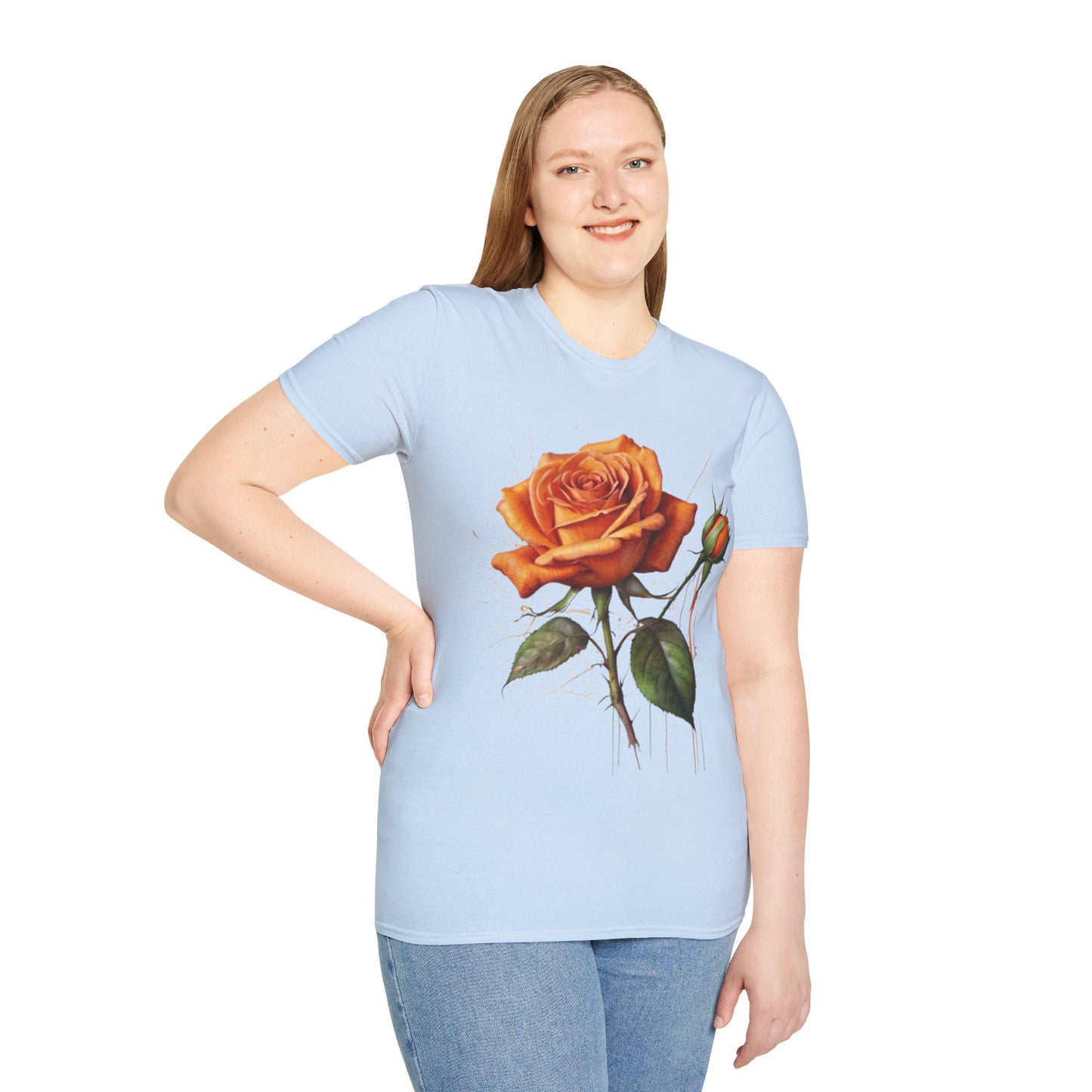 Messy Orange Rose - Unisex T-Shirt