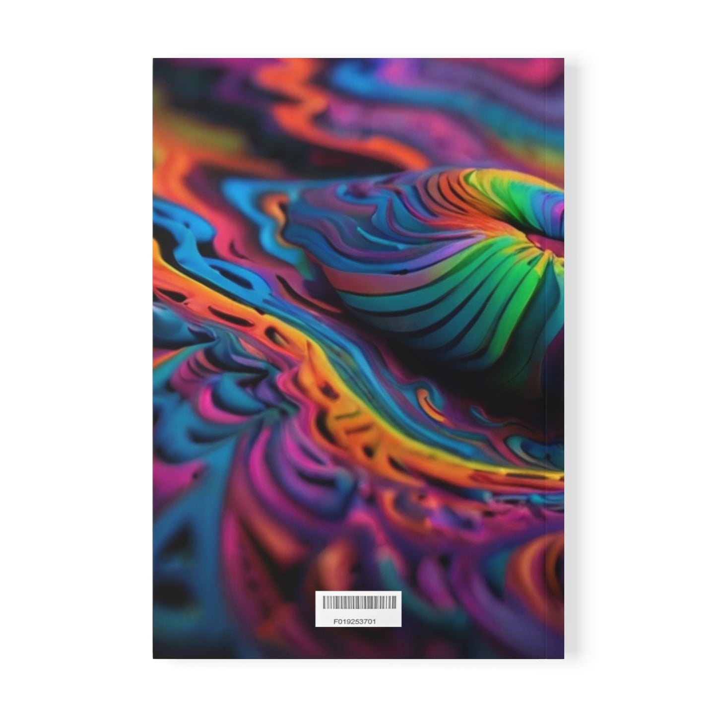 Colourful Trippy Pattern Design - Softcover Notebook, A5