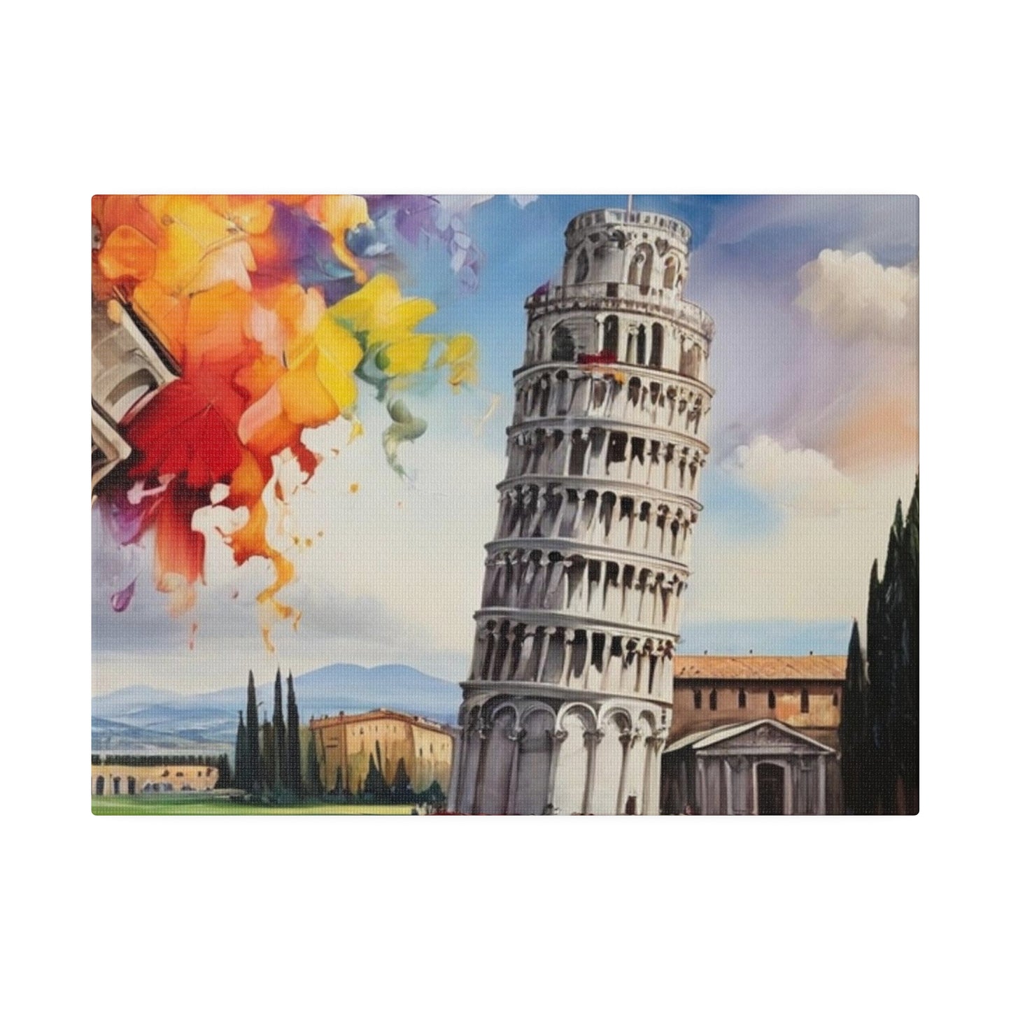Leaning Tower of Pisa - Matte Canvas, Stretched, 0.75"