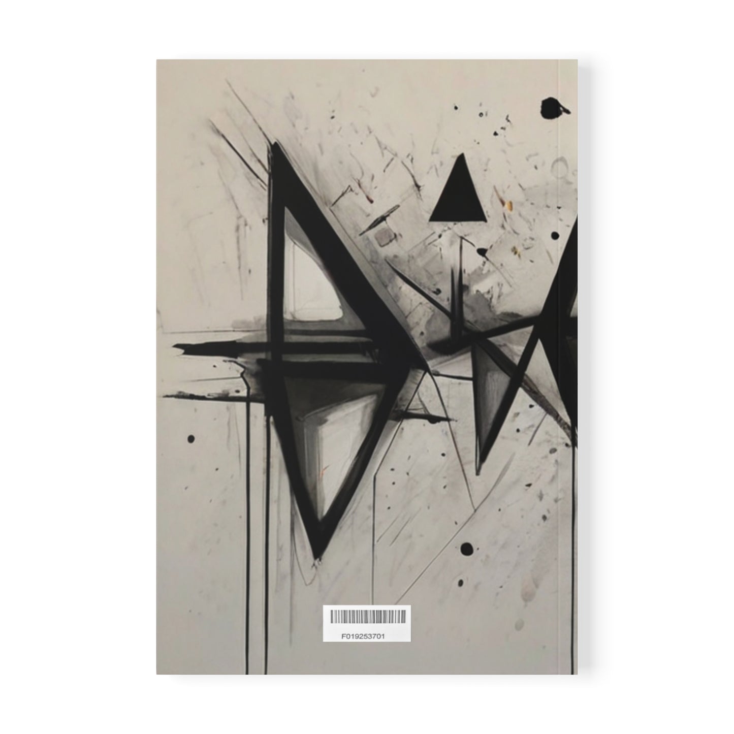 Sketched Triangles - Softcover Notebook, A5