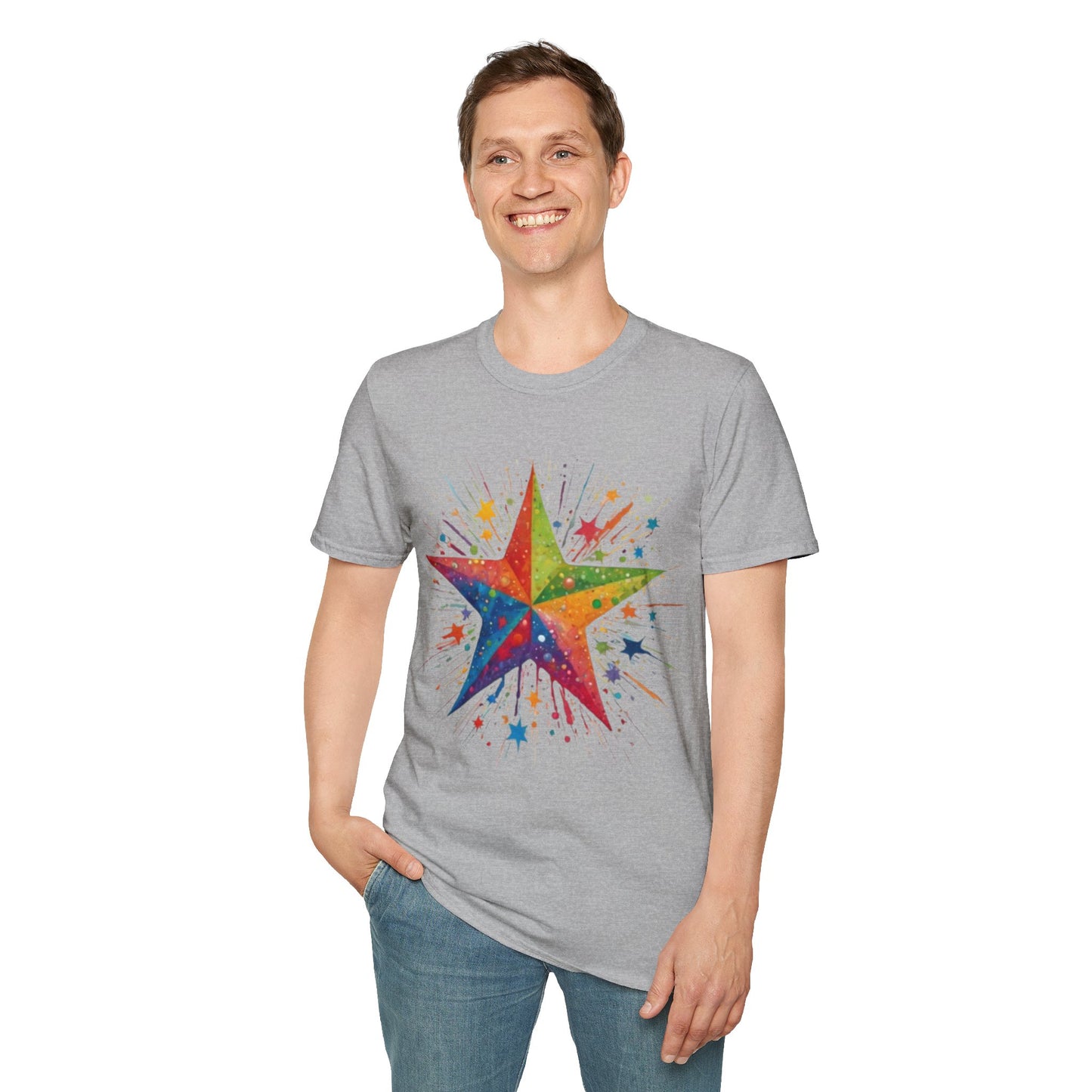 Exploding Messy Star - Unisex T-Shirt