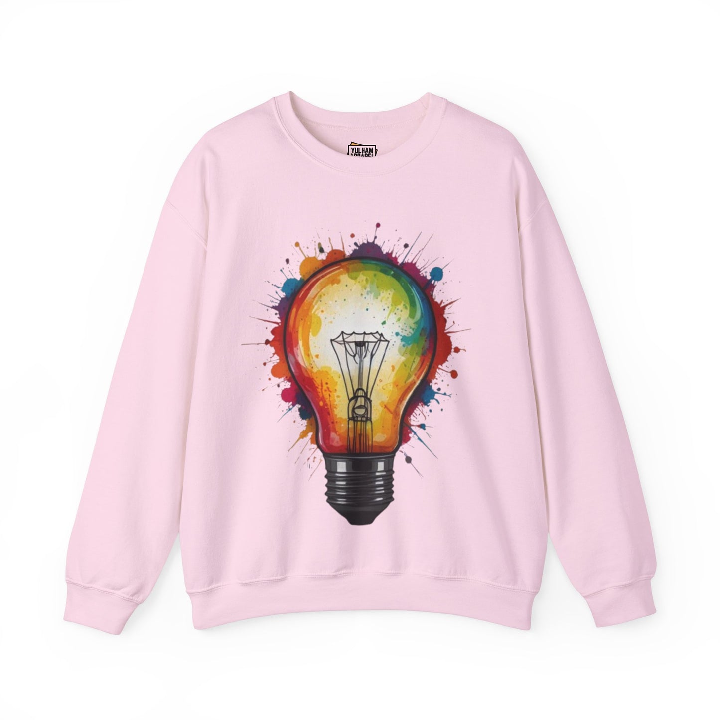 Colourful Lightbulb - Unisex Crewneck Sweatshirt