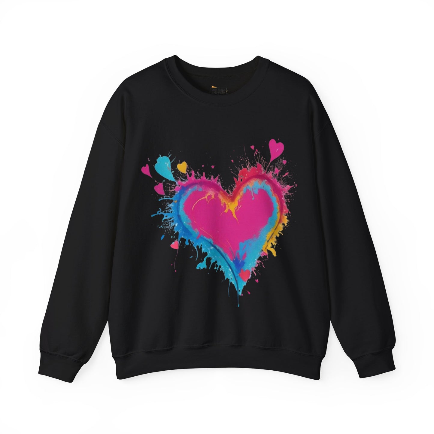 Colourful Love Heart - Unisex Crewneck Sweatshirt