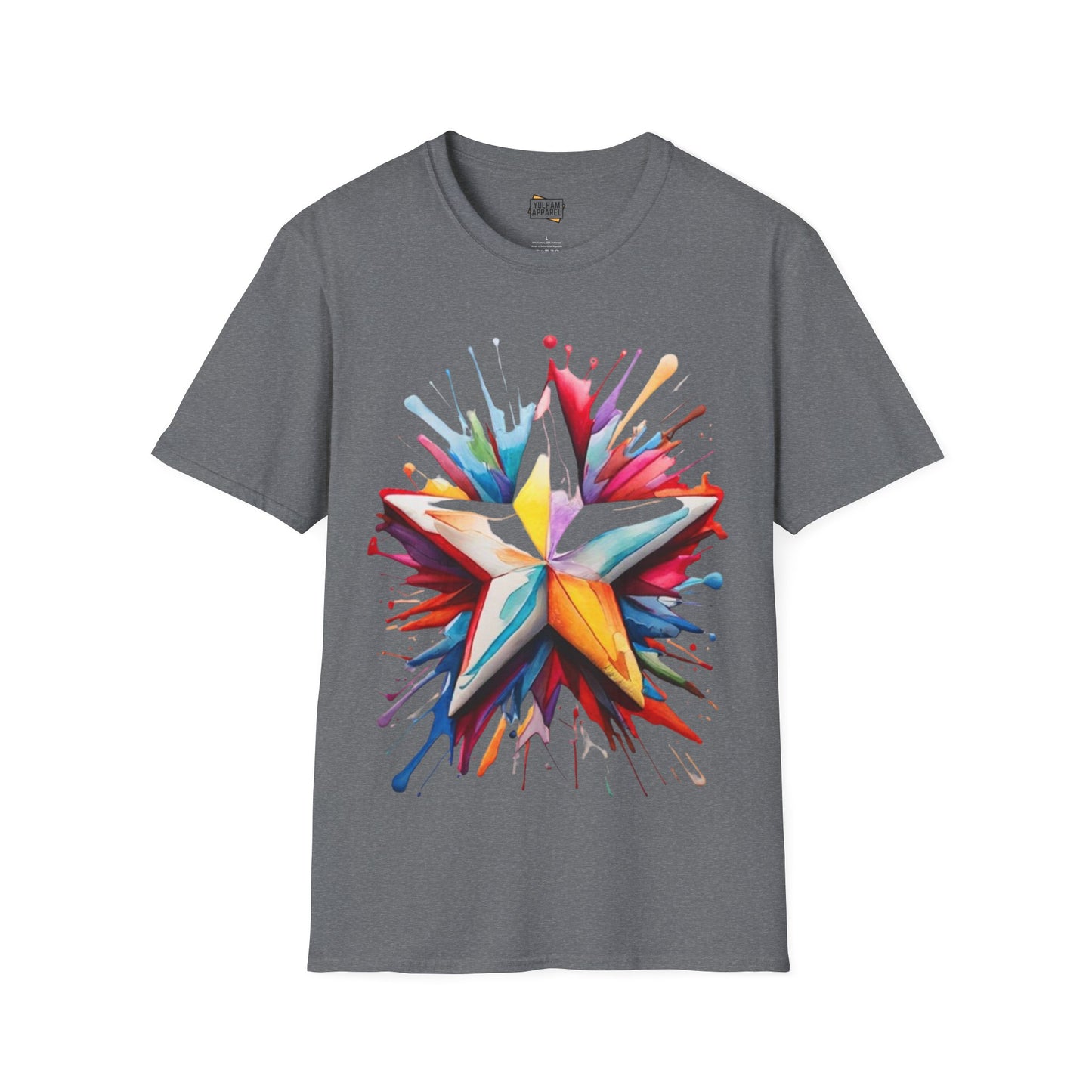 Messy Colourful Star - Unisex T-Shirt