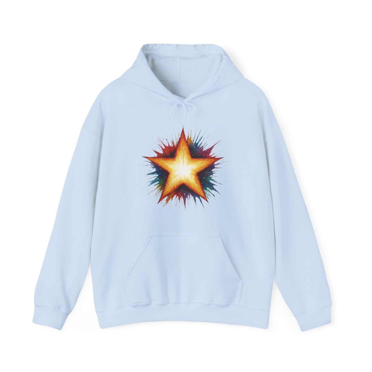 Burning Golden Star - Unisex Hooded Sweatshirt