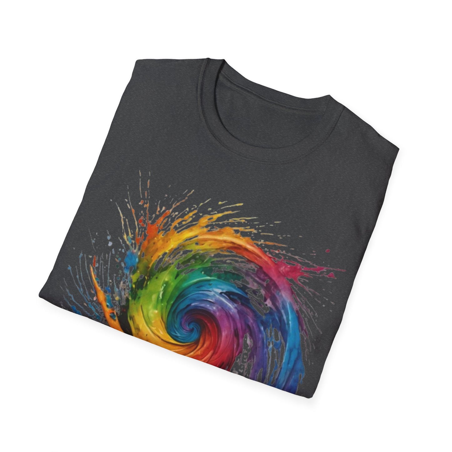 Colourful Messy Swirly Pattern - Unisex T-Shirt