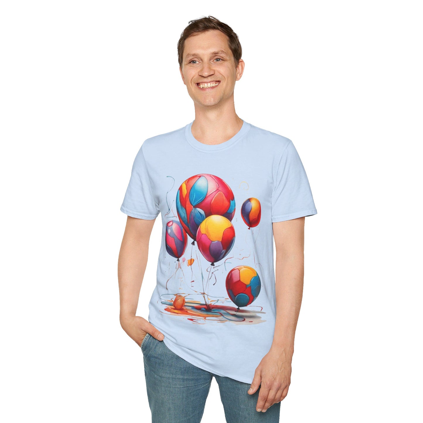 Colourful Messy Balloons - Unisex T-Shirt