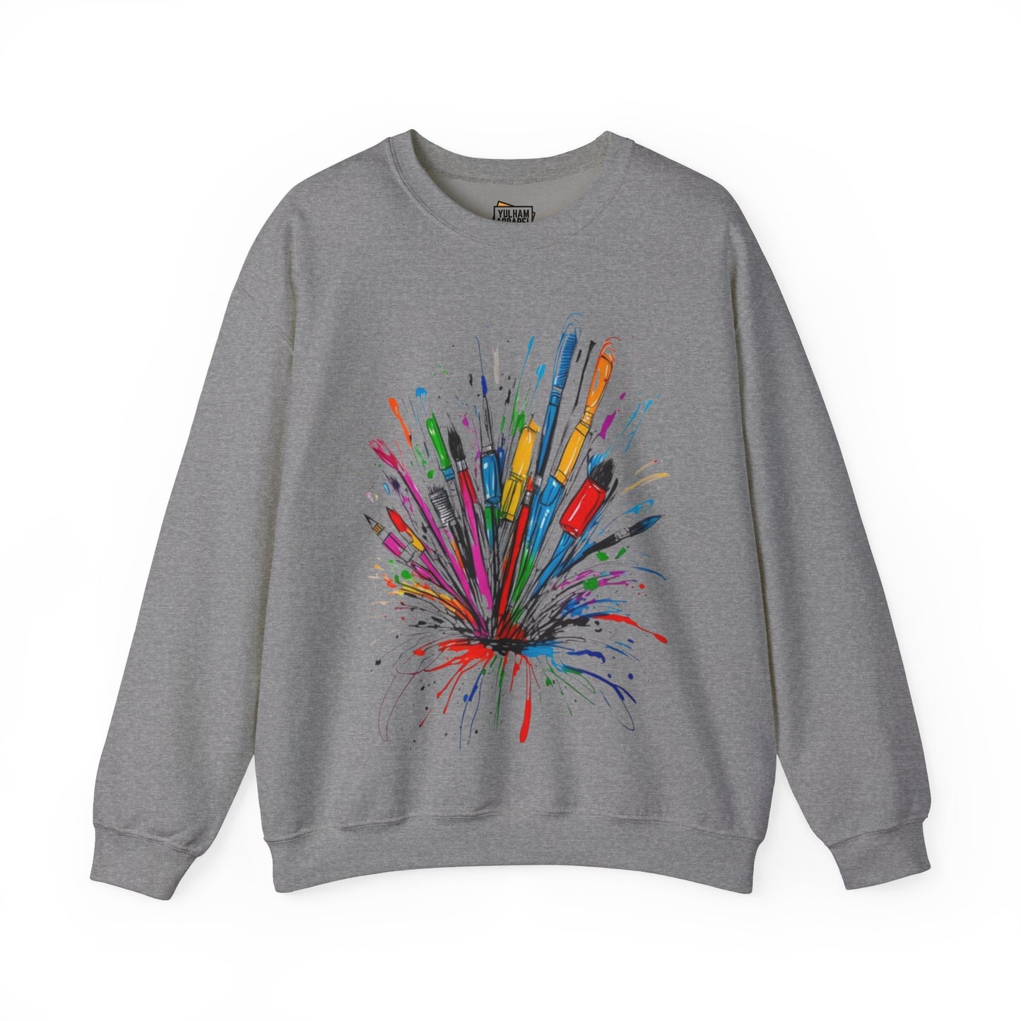 Messy Paintbrushes - Unisex Crewneck Sweatshirt