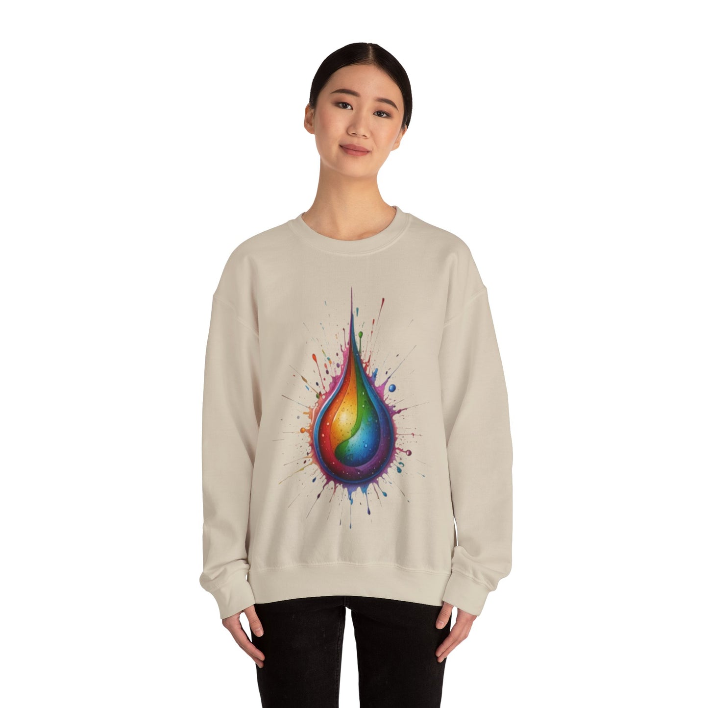 Colourful Waterdrop - Unisex Crewneck Sweatshirt